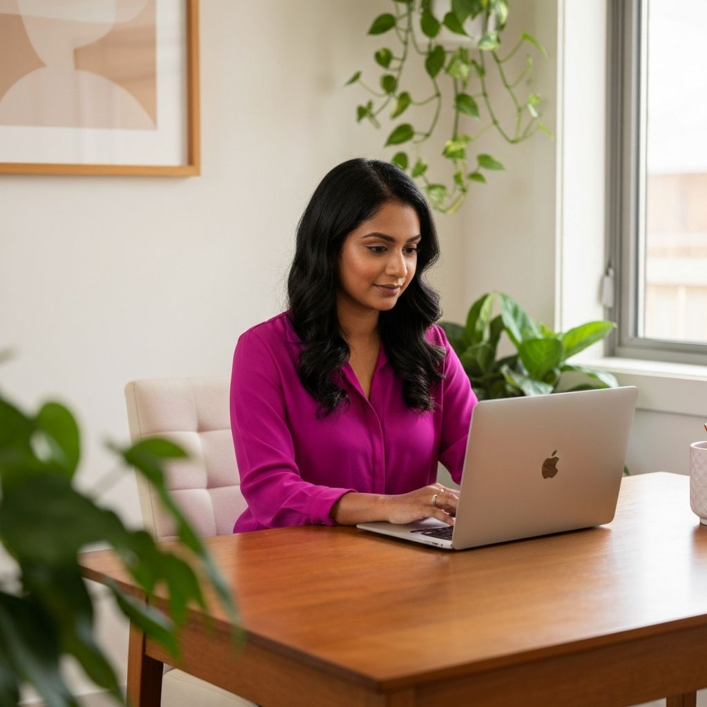 Wellness entrepreneur using business automation tools - Aligned Automations for coaches and service providers